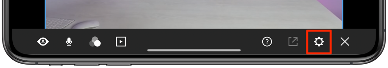 Settings gear icon
