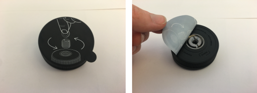 Removing sticker from base