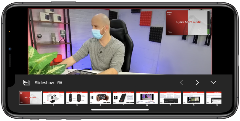 Thumbnail slide picker