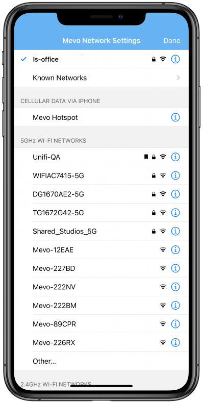 Security mode and Phase 2 options