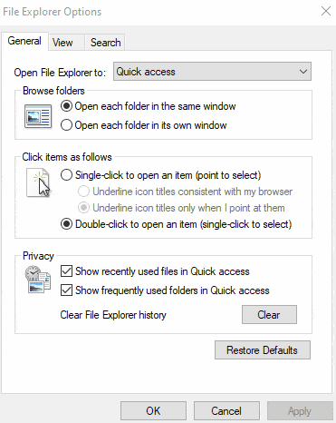 Enable hidden files in Windows