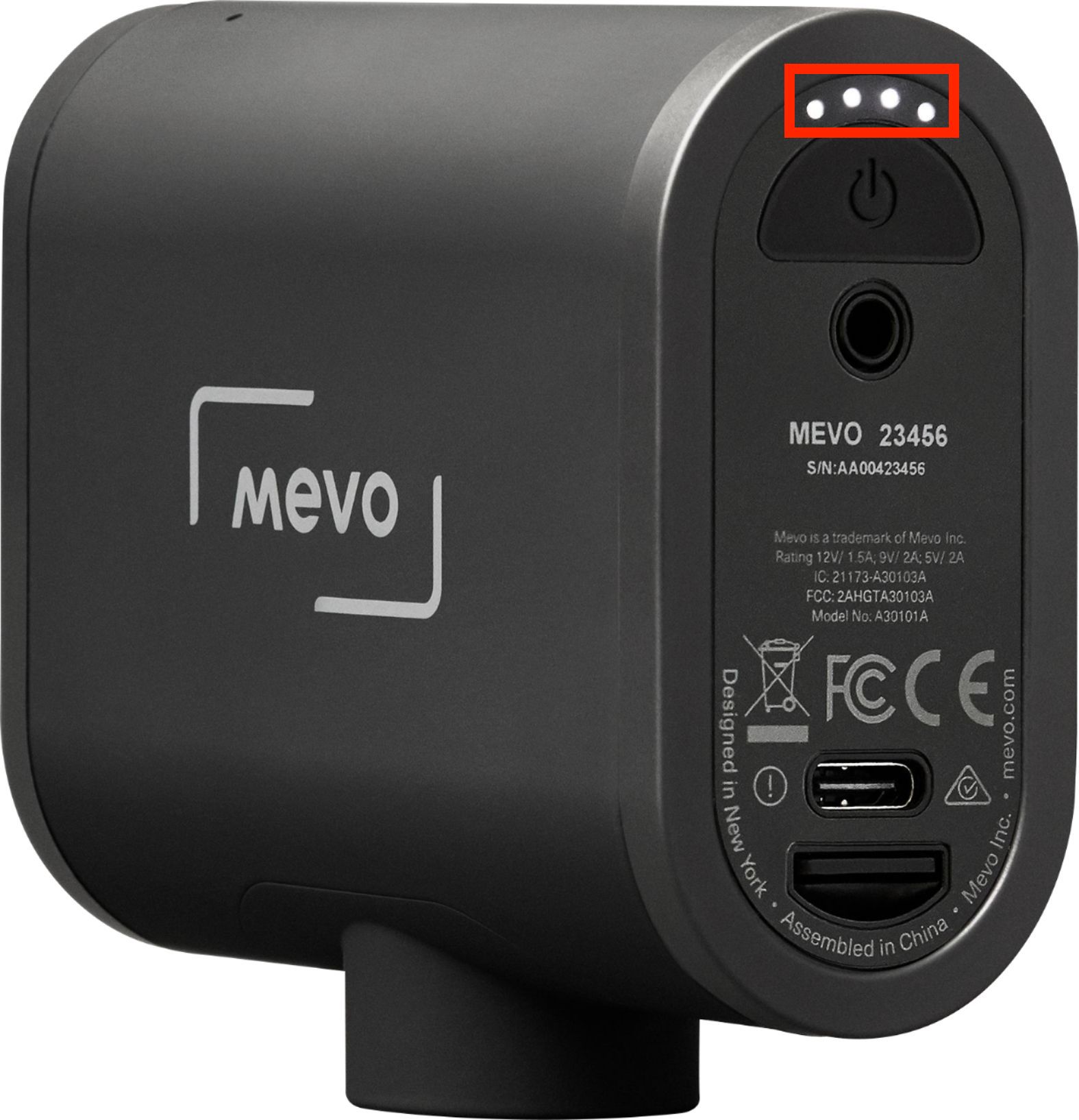 mevo app switch to lightning audio input