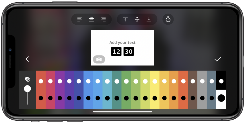 Graphics customization screen.