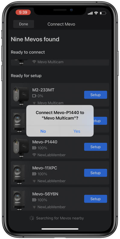 how do i use the mevo app