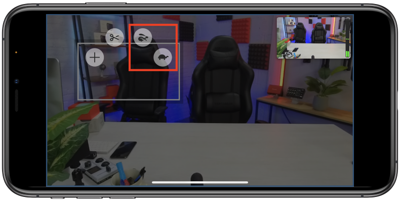 Fast and Slow Pan/Zoom selection on Action Menu
