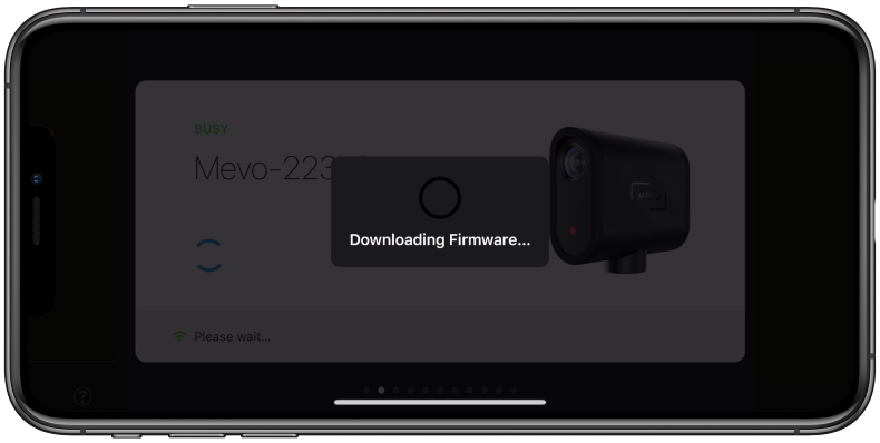Downloading firmware to camera