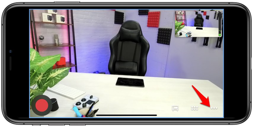 More Options in Mevo live edit