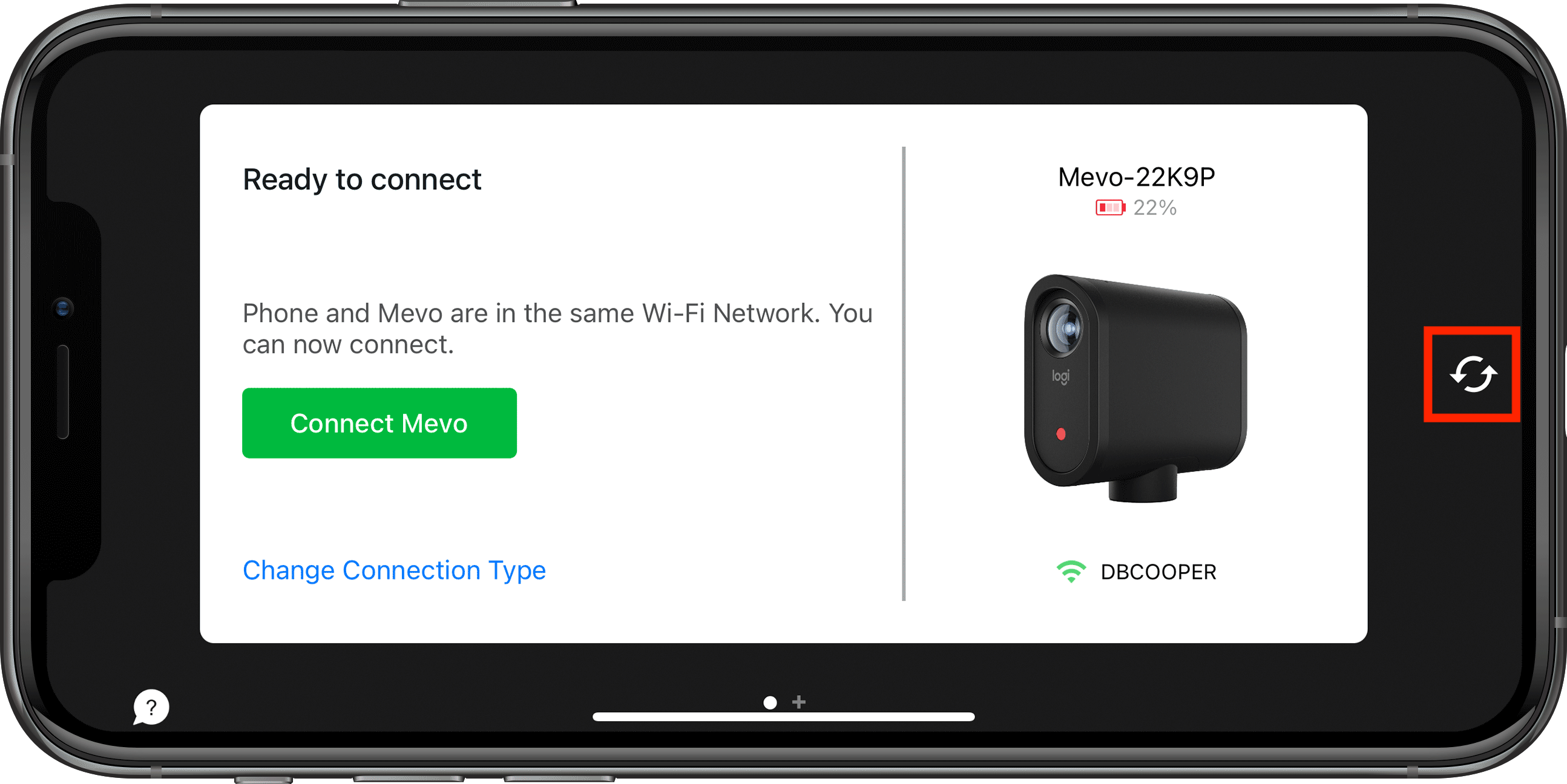 IP entry in Mevo app