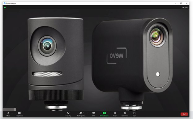 Default Mevo Wireless Webcam placeholder screen