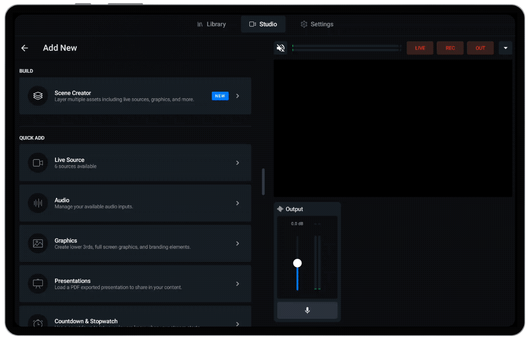 Mevo Studio Scenes.gif